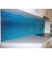 Backsplash, Dubai – 6 mm Tempered / Back-Painted Kitchen Glass Backsplash Panels, Seamless Wall Cladding and Acrylic Look by INFOCUS Glass & Aluminium Works, UAE